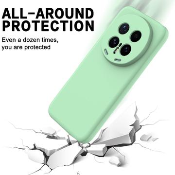 Honor Magic8 Pro Flydende silikone cover med håndrem - grøn