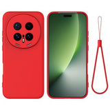 Honor Magic8 Pro Flydende silikone cover med håndrem - rød