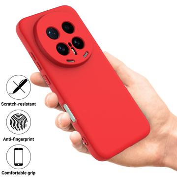 Honor Magic8 Pro Flydende silikone cover med håndrem - rød