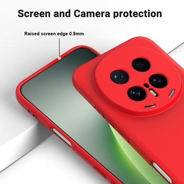 Honor Magic8 Pro Flydende silikone cover med håndrem - rød