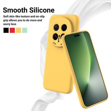 Honor Magic8 Pro Flydende silikone cover med håndrem - gul
