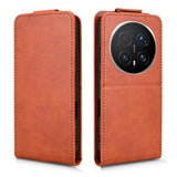 Honor Magic8 Pro lodret flip-etui med stativ - Brun