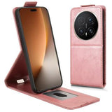 Honor Magic8 Pro lodret flip-etui med stativ - rosaguld