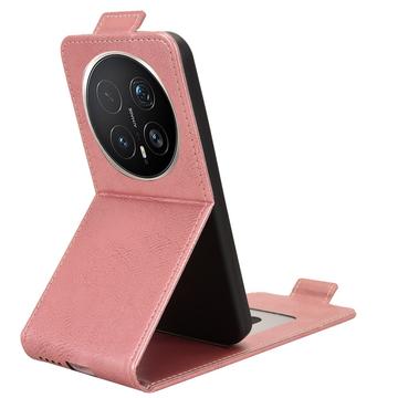 Honor Magic8 Pro lodret flip-etui med stativ - rosaguld