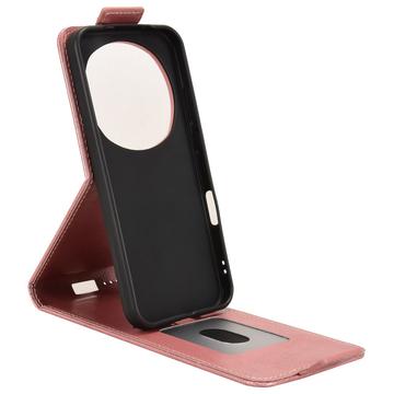 Honor Magic8 Pro lodret flip-etui med stativ - rosaguld