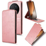 Honor Magic8 Pro lodret flip-etui med stativ - rosaguld
