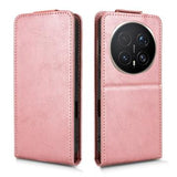 Honor Magic8 Pro lodret flip-etui med stativ - rosaguld