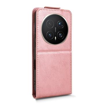 Honor Magic8 Pro lodret flip-etui med stativ - rosaguld