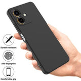 Honor Play10 Flydende silikone cover med håndrem - sort