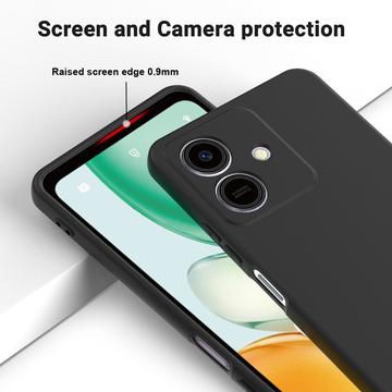 Honor Play10 Flydende silikone cover med håndrem - sort