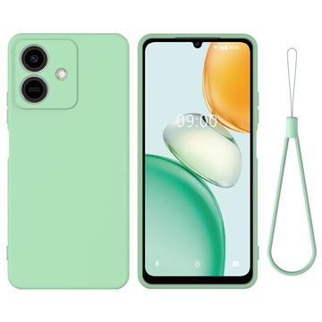 Honor Play10 Flydende silikone cover med håndrem - grøn