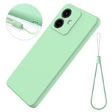 Honor Play10 Flydende silikone cover med håndrem - grøn