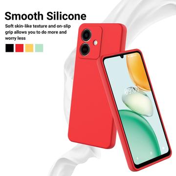 Honor Play10 Flydende silikone cover med håndrem - rød