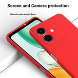 Honor Play10 Flydende silikone cover med håndrem - rød