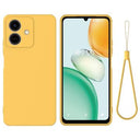 Honor Play10 Flydende silikone cover med håndrem - gul