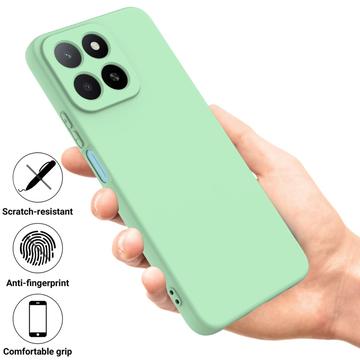 Honor X5b/X5b Plus Flydende silikone cover med håndrem - grøn