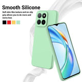 Honor X5b/X5b Plus Flydende silikone cover med håndrem - grøn