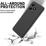 Honor X5c/X5c Plus/Play10A Flydende silikone cover med håndrem - sort