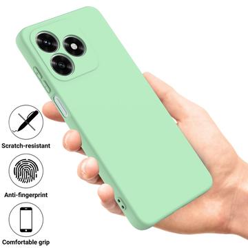 Honor X5c/X5c Plus/Play10A Flydende silikone cover med håndrem - grøn