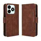 Honor X5c Plus Kortholder Pung Etui - Brun