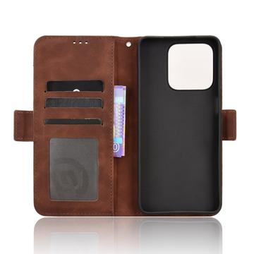 Honor X5c Plus Kortholder Pung Etui - Brun