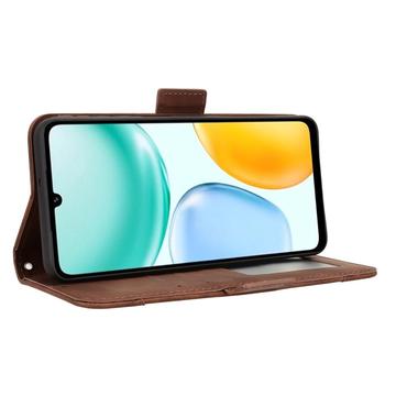 Honor X5c Plus Kortholder Pung Etui - Brun