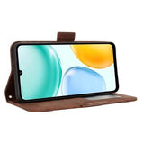 Honor X5c Plus Kortholder Pung Etui - Brun
