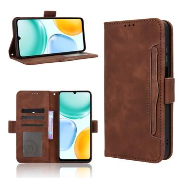 Honor X5c Plus Kortholder Pung Etui - Brun