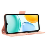 Honor X5c Plus Kortholder Pung Etui - Pink
