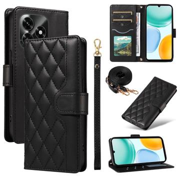 Honor X5c Plus Luksus Vatteret Pung - sort