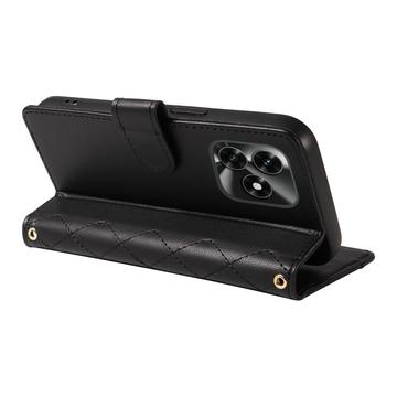 Honor X5c Plus Luksus Vatteret Pung - sort