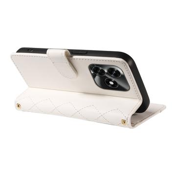 Honor X5c Plus Luksus Vatteret Pung - hvid