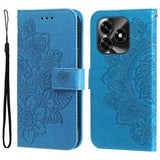 Honor X5c Plus Mandala Series Etui med Pung - Blå