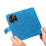 Honor X5c Plus Mandala Series Etui med Pung - Blå