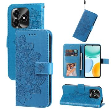 Honor X5c Plus Mandala Series Etui med Pung - Blå