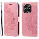 Honor X5c Plus Mandala Series Etui med Pung - Pink