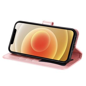 Honor X5c Plus Mandala Series Etui med Pung - Pink