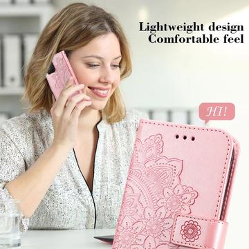 Honor X5c Plus Mandala Series Etui med Pung - Pink