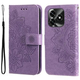 Honor X5c Plus Mandala Series Etui med Pung - Lilla