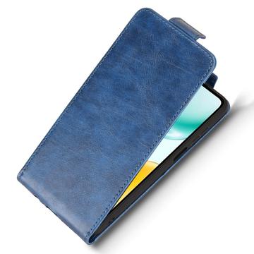 Honor X5c Plus lodret flip-etui med stativ - mørkeblå