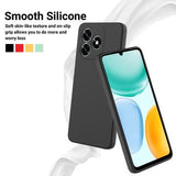 Honor X5d/X5d Plus Flydende silikone cover med håndrem - Sort