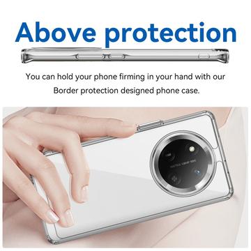 Honor Magic7 Lite/X60 Pro/X9c Anti-Stød Hybrid Cover - gennemsigtig