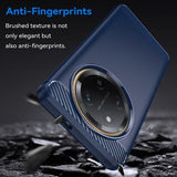 Honor X60 Pro Børstet TPU Cover - Karbonfiber - Blå