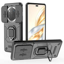 Honor X60 Pro Roterende Ring Hybrid Cover med Kameraskjold - Sort