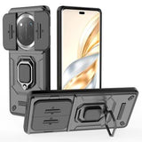 Honor X60 Pro Roterende Ring Hybrid Cover med Kameraskjold - Sort