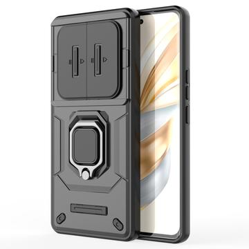Honor X60 Pro Roterende Ring Hybrid Cover med Kameraskjold - Sort