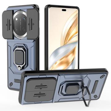 Honor X60 Pro Roterende Ring Hybrid Cover med Kameraskjold - Blå
