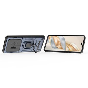 Honor X60 Pro Roterende Ring Hybrid Cover med Kameraskjold - Blå