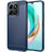 Honor X6b Børstet TPU Cover - Karbonfiber - Blå