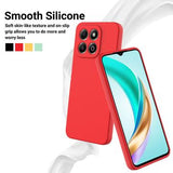 Honor X6b Liquid Silikone Cover med Strop - Rød